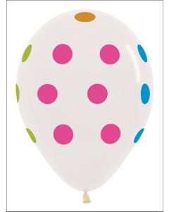 11C SEMPERTEX MULTI-COLOR POLKA DOTS BIG CLEAR (BAG50)