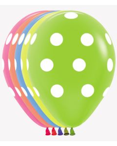 11C SEMPERTEX POLKA DOTS BIG NEON ASST (BAG50)