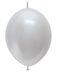 LINKOLOON 6" SEMPERTEX METALLIC SILVER (BAG 50)(D)