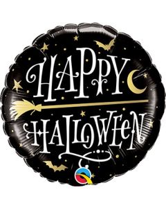 18C HAPPY HALLOWEEN GOLDEN BROOMSTICK (PKG)(D) sale