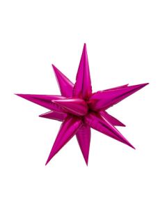 STARBURST SMALL HOT PINK 26" (MULTI-BALLOON)(PKG)