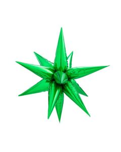STARBURST SMALL GREEN 26" (MULTI-BALLOON)(PKG)