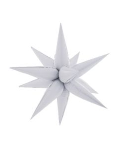 STARBURST SMALL WHITE 26" (MULTI-BALLOON)(PKG)