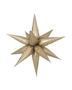 STARBURST LARGE CHAMPAGNE 40" (MULTI-BALLOON)(PKG)