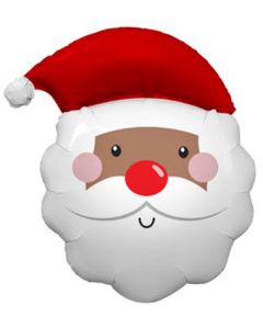 LRG SHP FEELIN FESTIVE SANTA 24" (PKG)