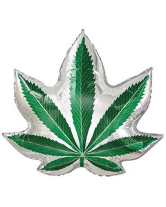 LRG SHP CANNABIS LEAF 36" (PKG)