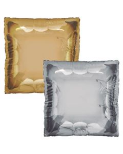 LRG SHP GOLD/SILVER SQUARED 24" (PKG)(see notes)