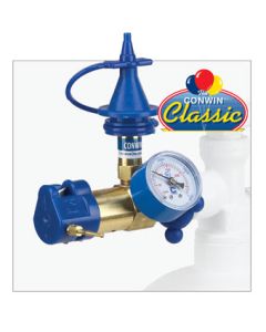 INFLATOR W/GAUGE & PUSH VALVE