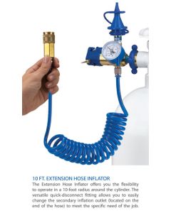 10' EXT HOSE INFLATOR W/QUICK DISCONNECT OUTLET