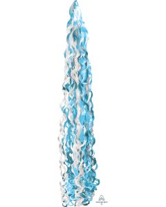 TWIRLZ TISSUE TAIL BLUE MEDIUM (SOLD IN 5'S)(PKG)
