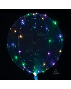 CRYSTAL CLEARZ W/ MULTI-COLORED LIGHTS 18" (PKG)