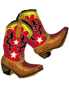 LRG SHP BOOTS WESTERN DANCING 36" (SOLD IN 5'S)