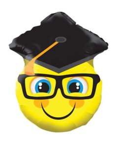 18SHP SMILEY WITH GRAD CAP (PKG)