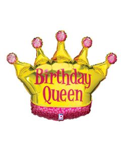 LRG SHP CROWN BIRTHDAY QUEEN 36"