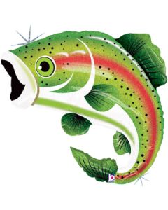 LRG SHP RAINBOW TROUT FISH 29" (HOLO)(PKG)