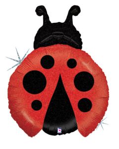 LRG SHP LADYBUG RED 27" (HOLOGRAPHIC)(D)