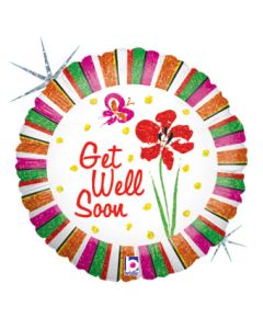 18C GET WELL IRIS & STRIPES (HOLOGRAPHIC)(PKG)(D) sale