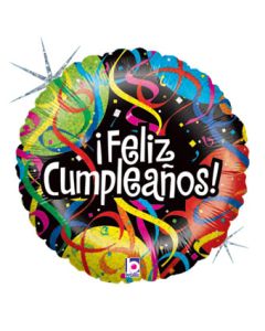 18C HB FELIZ CUMPLEANOS CINTAS (HOLO)(PKG)
