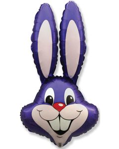 LRG SHP FLEXMETAL BUNNY RABBIT HEAD PURPLE VIOLET 35"
