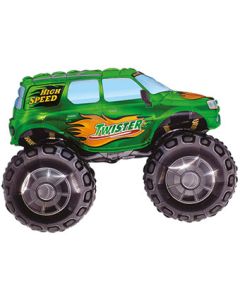 LRG SHP FLEXMETAL BIG WHEELS MONSTER TRUCK GREEN 30"