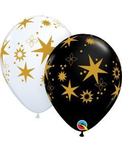 11C STAR PATTERNS GOLD ON BLACK & WHITE (BAG 50)(D) sale
