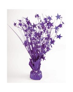 WEIGHT JUMBO STAR FOIL HOLOGRAPHIC PURPLE 220GR(PK12)(D)sale