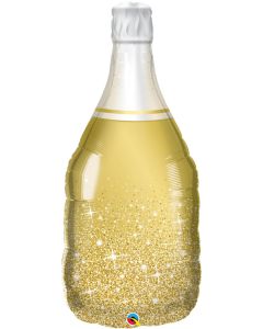 LRG SHP GOLDEN BUBBLY WINE BOTTLE 39" (D) sale