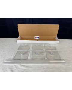PLEXIPOLE KIT 1- 6 each 6" BASES & 2' POLES (D) sale