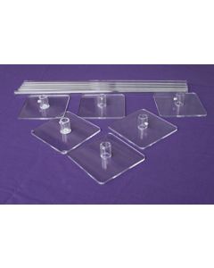 PLEXIPOLE KIT 3- 6 each 9" BASES & 3' POLES (D) sale
