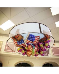 CORRAL - 9' ROUND x 24"H MESH FABRIC CEILING NET