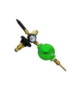 REGULATOR DUAL INFLATOR (FOIL & LATEX) W/GAUGE & AUTO OFF