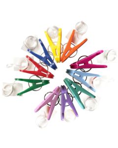 WEIGHT CLIP-N-WEIGHT RIBBON PRIMARY/PASTEL ASST 8 GR(BAG100)