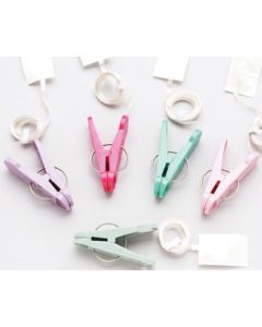 WEIGHT CLIP-N-WEIGHT W/4' RIBBON PASTEL 8 GR (BAG100)#91016