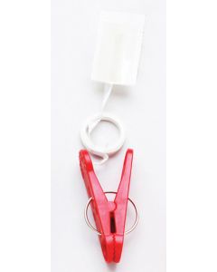 WEIGHT CLIP-N-WEIGHT W/4' RIBBON RED 8 GRAM (BAG 100)