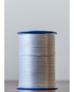 CR SILVER CRIMPED RIBBON ROLL 3/16" 500 YDS