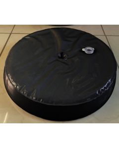 POUR-A-BASE BLACK VINYL WATER/SAND FILLED BASE-HOLDS 10 LBS