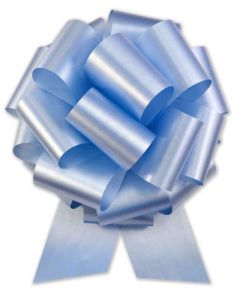 PULL BOW LIGHT BLUE 8" (PKG)