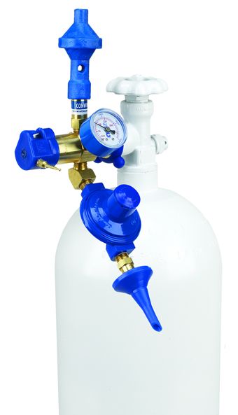 First Order Inflator PRECISION PLUS INFLATOR 60/40 MODEL WITH PUSH VALVE | Rainbow Balloons Inc.
