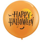 3C HAPPY HALLOWEEN MOON & BATS ORANGE (PACK2)(D) sale