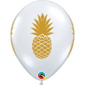 11C PINEAPPLE DIAMOND CLEAR WITH GOLD INK (BAG 50)(D) sale