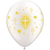 11C CROSS & DOVES PEARL WHITE W/GOLD INK (BAG 50)(D) sale